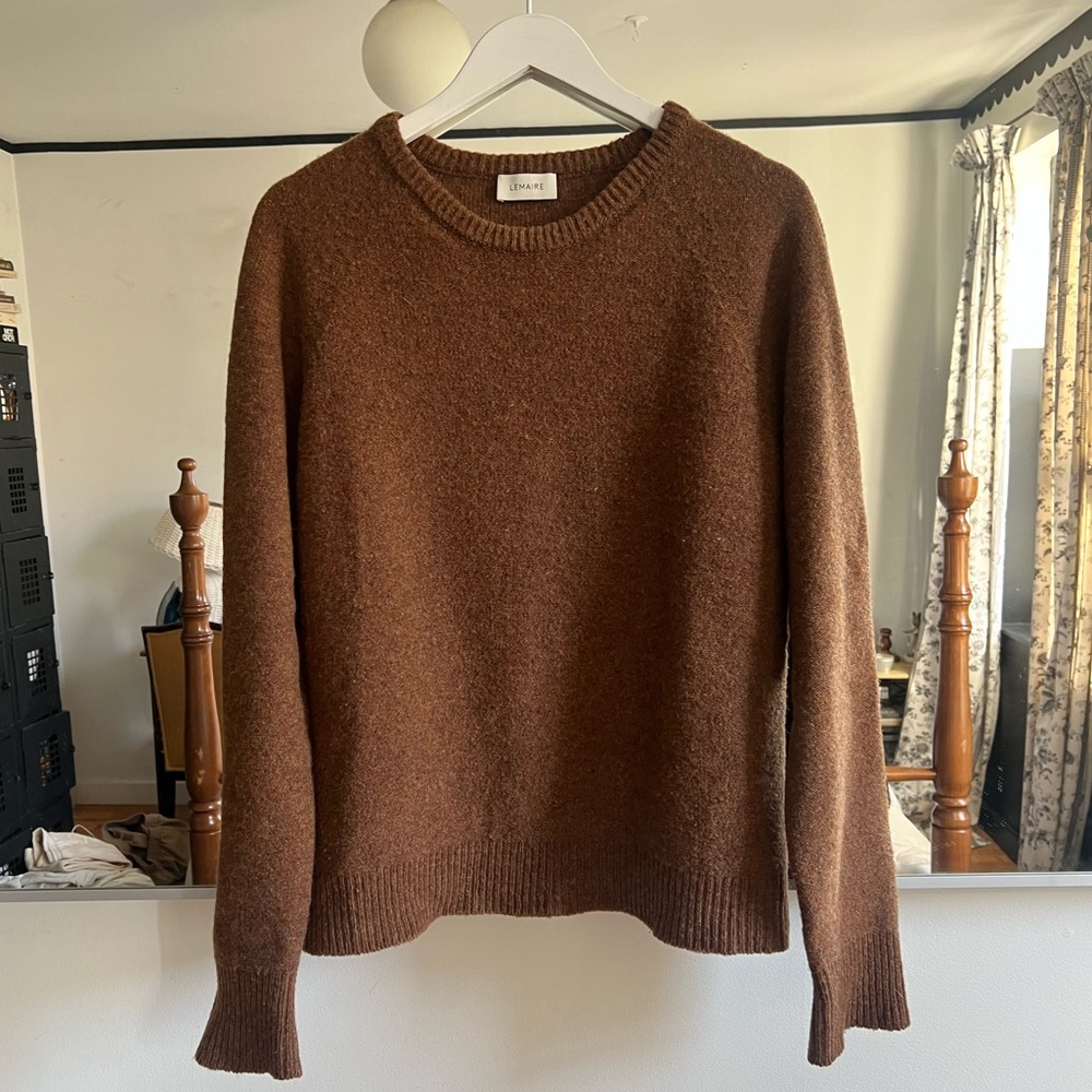 LEMAIRE Brown/Camel Wool Sweater M